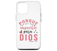 Porque para Dios no hay nada imposible, Faith Cross Quotes Custodia per iPhone 12/12 Pro