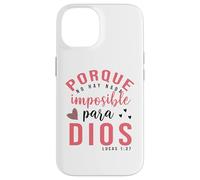 Porque para Dios no hay nada imposible, Faith Cross Quotes Custodia per iPhone 14