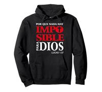 Porque para Dios No Hay nada Imposible, Versículos bíblicos Felpa con Cappuccio