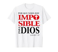 Porque para Dios No Hay nada Imposible, Versículos bíblicos Maglietta