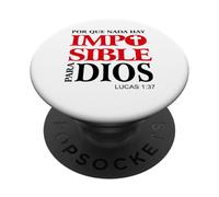 Porque para Dios no hay nada imposible, Versículos bíblicos PopSockets PopGrip Adesivo