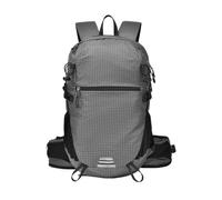 PORRASSO 25L Zaino da outdoor resistente all'acqua Trekking Nylon unisex | Daypack con attacchi per bastoni da trekking, adatto campeggio weekend escursioni selvatiche e pendolarismo,Grigio scuro