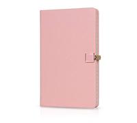 PORRASSO A5 Taccuino Impermeabile Bloc Notes Diario Di Viaggio Classico Affari Quaderno Journal PU 96 Fogli 21x13 CM per Personale Dell'ufficio Rosa