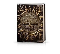 PORRASSO A5 Taccuino Impermeabile Diario Di Viaggio Retrò Bloc Notes Quaderno PU Classico in Rilievo Journal per Uomo Donna Alunno Personale Regalo 100 Fogli 21.5x14.5 CM