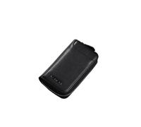 PORRASSO Astuccio Portachiavi Vera Pelle Auto Del Sacchetto Portachiavi Portatile Sacchetto Chiave Key Case con 6 Gancio per Uomo Nero A