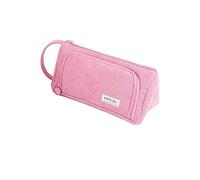 PORRASSO Astuccio Portamatite Portatile Astuccio Matite di Grande Cartoleria Organizer Trucco Borsa Pencil Case per Ragazzo Ragazza Studenti Teenager Rosa