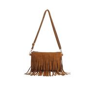 PORRASSO Borsa a Tracolla con Nappa Borsa a Spalla da Donna PU Borse a Secchiello Borsetta per Lavoro Viaggio Uso Quotidiano Marrone