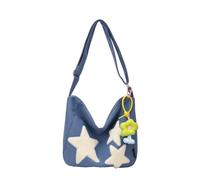 PORRASSO Borsa a Tracolla Ragazze Borse a Spalla Borsetta Donne Tessuto Oxford Borsa Messenger per Dating Viaggio Uso Quotidiano Blu