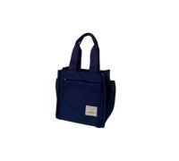 PORRASSO Borsa in Nylon Donna Casuale Borsa a Mano Borsa Tote Sacchetto Borsetta per Lavoro Viaggio Uso Quotidiano Blu Marino