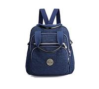 PORRASSO Casual Zaino Donna Borsa a Spalla Borse a Tracolla Nylon Borsetta Daypack Lavoro Viaggio Uso Quotidiano Zaini Blu Navy