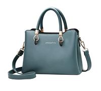 PORRASSO Donna Borsa a Mano Moda Borsetta Borsa a Tracolla Borsa a Spalla in Pelle PU Handbags per Lavoro Incontri Shopping Verde B