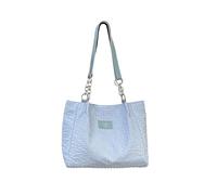 PORRASSO Donna Borsa a Spalla Moda Borsa Tote Borsa a Mano Borsetta per Dating Viaggio Uso quotidiano Azzurro