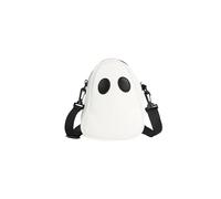PORRASSO Donna Borsa a Tracolla Eccentrica Borse a Spalla Coppie Gotico Sacchetto di Messenger Crossbody Bag per Halloween Viaggio Uso Quotidiano Bianco