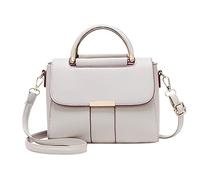 PORRASSO Donna Borsa a Tracolla Moda Borse a Mano Borsa a Spalla PU Pelle Borsetta Adorabile per Incontri Shopping Uso Quotidiano Bianca