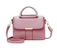 PORRASSO Donna Borsa a Tracolla Moda Borse a Mano Borsa a Spalla PU Pelle Borsetta Adorabile per Incontri Shopping Uso Quotidiano Rosa