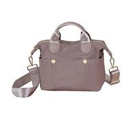 PORRASSO Donna Borsa a Tracolla Moda Borse a Spalla Borse a Mano Nylon Borsetta Multifunzionale Viaggio Scuola Lavoro Uso Quotidiano Crossbody Bag Viola