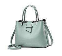 PORRASSO Moda Borsa a Mano Borsa a Tracolla da Donna Borsetta Borse a Secchiello Borsa a Spalla in Pelle PU Handbags Verde