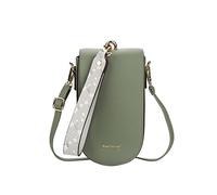 PORRASSO Moda Borse a Tracolla Donna Borsa per Cellulare Ragazze Borsa a Spalla PU Cellulare Portafogli per Incontri Shopping Viaggio Verde