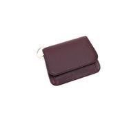 PORRASSO Moda Porta Carte di Credito Pelle Portamonete Donna Portafoglio con Protezione RFID Portatile Porta Tessere Viola