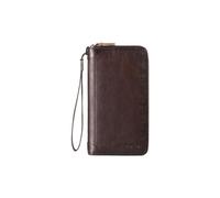 PORRASSO Porta Carte di Credito Pelle Portamonete Uomo Portafoglio con Protezione RFID Portatile Porta Tessere con 12/20/30/45 Porta Carte di Credito Caffè D