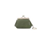 PORRASSO Retro Portamonete Mini Portafoglio Portatile Astuccio Portachiavi Coin Bag per Donna Verde