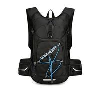 PORRASSO Zaino da Trekking 18L Zaino Impermeabile Leggero Hiking Backpack per Donna Uomo Campeggio Ciclismo Arrampicata Sport Nero