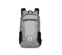 PORRASSO Zaino da Trekking Pieghevole Impermeabile 20L Ultraleggero Zaino Hiking Backpack per Donna Uomo Campeggio Ciclismo Arrampicata Sport Grigio Chiaro