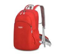 PORRASSO Zaino da Trekking Zaino Impermeabile Leggero Pieghevole Zaino 19L Hiking Backpack per Donna Uomo Campeggio Ciclismo Arrampicata Sport Rosso