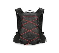 PORRASSO Zaino Idratazione 15L Leggero Zaino da Corsa Backpack con Strisce Riflettenti Riflettenti per Maratona Escursionismo Ciclismo Sport All'aperto Nero
