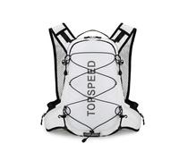 PORRASSO Zaino Idratazione 15L Leggero Zaino da Corsa Backpack con Strisce Riflettenti Riflettenti per Maratona Escursionismo Ciclismo Sport All'aperto Bianco