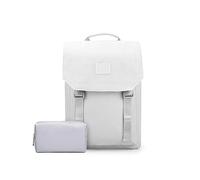 PORRASSO Zaino PC Portatili Donna Daypack Zaini per 14 Inch Laptop Backpack con Cinghia per Bagagli Borsa Portaoggetti Viaggio Lavoro Impermeabile Zainetto Bianco B