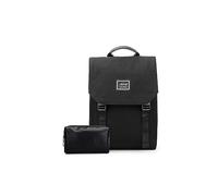 PORRASSO Zaino PC Portatili Donna Daypack Zaini per 15.6 Inch Laptop Backpack con Cinghia per Bagagli Borsa Portaoggetti Viaggio Lavoro Impermeabile Zainetto Nero B