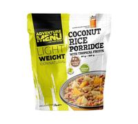 Porridge di riso al cocco e frutta tropicale