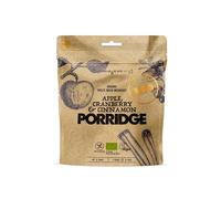 Porridge mele, mirtilli rossi, cannella bio