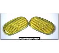 Porsche 356/911/912 Nebbia Luce Lente (Giallo) Originale HELLA 128 Tipo { 2 }