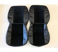 Porsche 356 A/B/C Velluto a Coste Vinile Anteriore Sedile Cover Set IN Nero