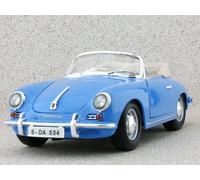 PORSCHE 356 B Cabriolet - 1961 - blue - Bburago 1:18
