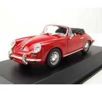 Porsche 356 C Cabrio 1965 Rosso Modellino Auto 1:43 Maxichamps