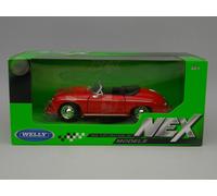 Porsche 356 A Speedster Rosso Modellino Auto 1:24 Welly