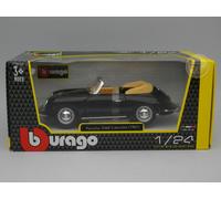 Bburago Porsche 356B Cabrio 1961 (Nero, Scala 1:24 ) Modellino Auto