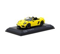 Porsche 718 Spyder RS Giallo Racing 1:64 Scala Minichamps Tarmac T64MC008RY