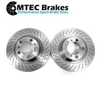 Porsche 911 3.8 Carrera S 4S 11-16 Dischi Freno Forati Anteriori 340Mm