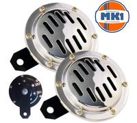 Porsche 911 912 Classico Auto E Furgone Coppia Doppio Terninal Clacson 12v Cromo