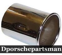 Porsche 911 / 914 Terminale Di Scarico In Cromo A Taglio Dritto NUOVO