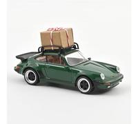 Porsche 911 Turbo 1978 Verde Con Regalo Di Natale 1:43 Scala Norev 750070