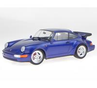 Porsche 911 964 Turbo 1990 blu modellino 155069101 Minichamps 1:18
