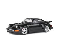 MODELLINO AUTO STATICO SOLIDO PORSCHE 964 964 3.6 TURBO 1993 NERO SCALA 1/18