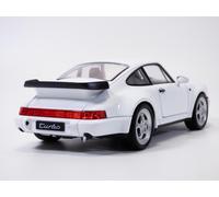 MODELLINO AUTO STATICO PORSCHE 911 964 TURBO 1990 BIANCO MODELLISMO SCALA 1/18