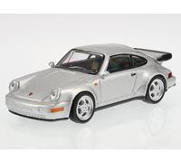 Porsche 911 964 Turbo argento modello di auto 452027000 Schuco 1:64