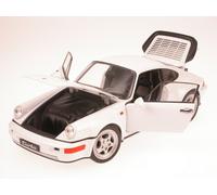 Porsche 911 964 Turbo bianco modellino Welly 1/18